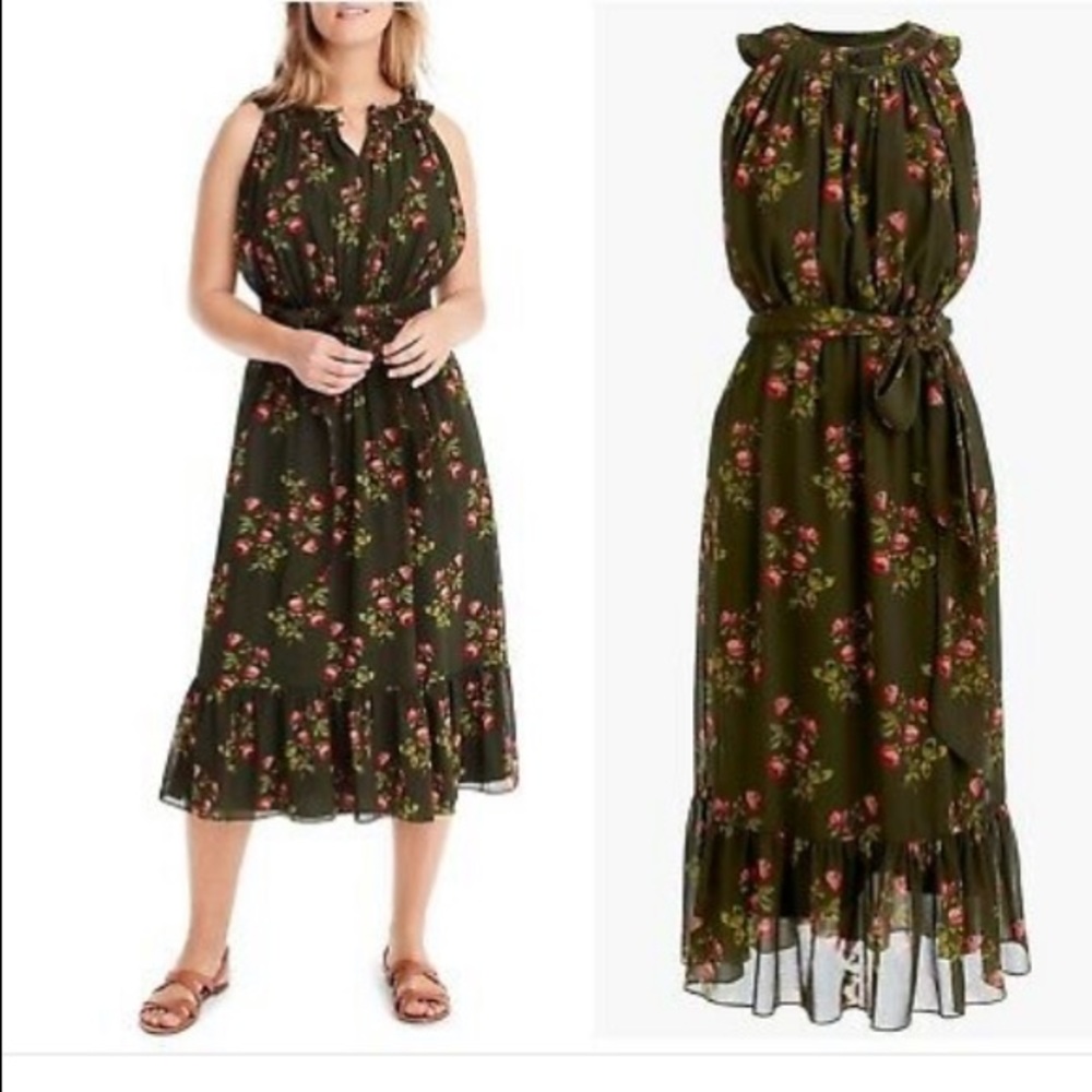 NEW SOLD OUT J.Crew Point Sur Floral Midi Dress